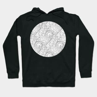 Floral Pattern in Paisley Garden Indian Style Hoodie